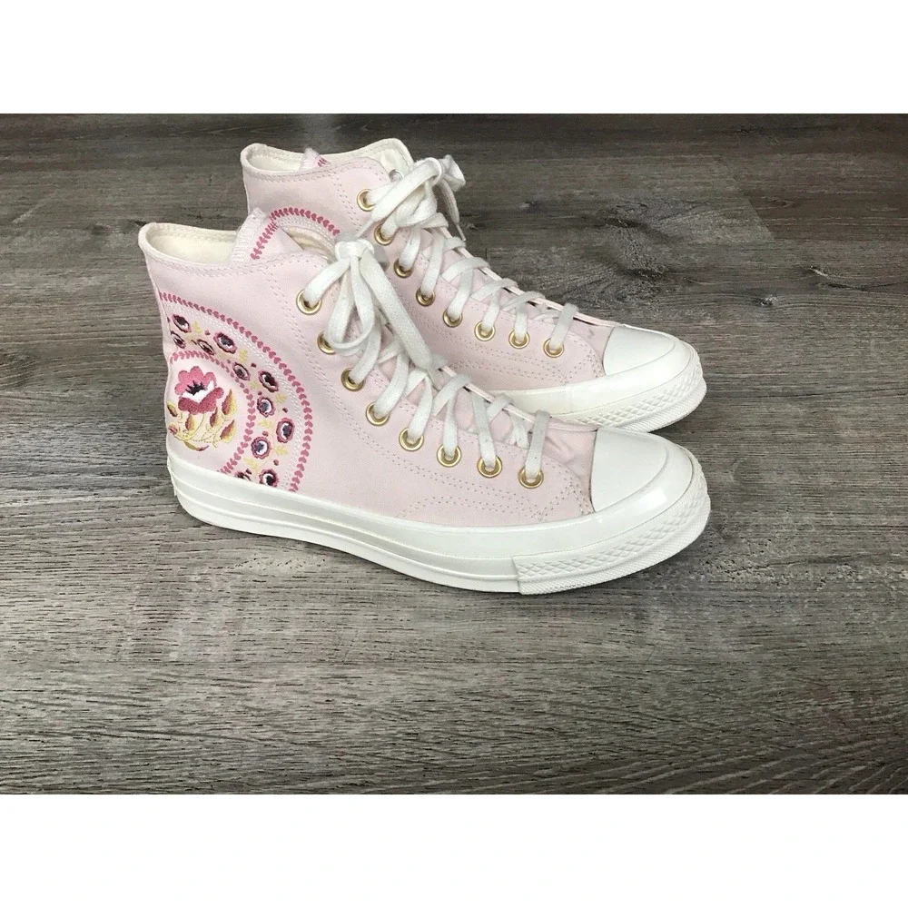 Converse Chuck 70 Bohemian Embroidered Floral Sneakers A12049C Women's Size 9